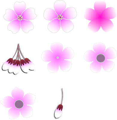 cherry blossom flower drawing. Freebie: Cherry Blossom